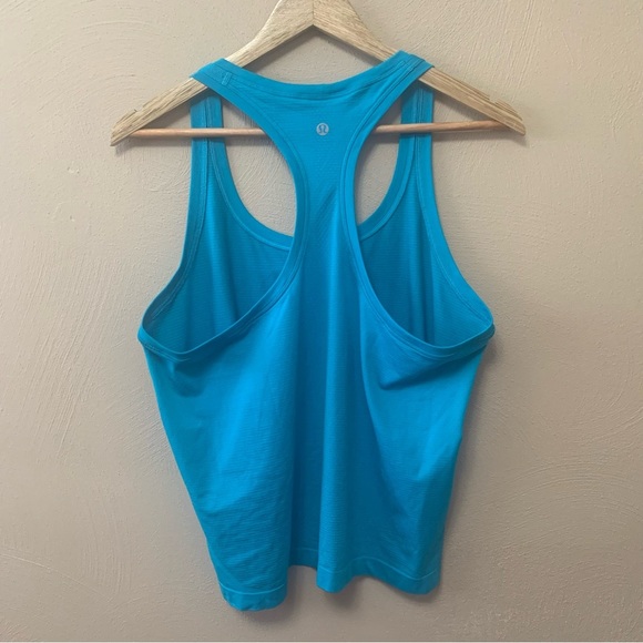 Lululemon Swiftly Tech Racerback Tank Top 2.0 Race Length Turquoise Tide Size 12 - Picture 5 of 8
